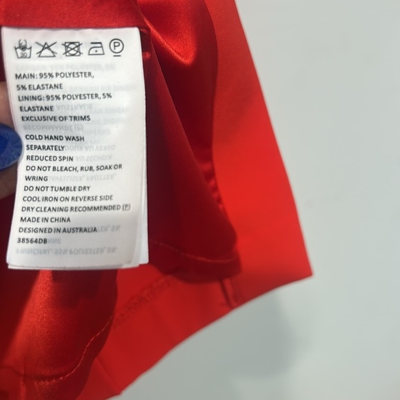 Bardot Red Off-Shoulder Pretty Sexy Sheath Mini Dress women’s size 8 - Picture 6 of 7